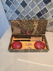 Vtg Bai Ru Xue Dragon Chicken - Bowls   Chop Sticks Stands Set For Two Sushi