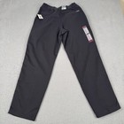 Vtg Bugle Boy Pants Boys 32 Husky Black Pleated Easy Care 90s Deadstock Nos Nwt