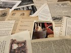 Vintage Paper  Junk Journal  Ephemera  Scrapbooking  Crafts  Over 75 Pcs