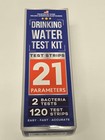 Drinking Water Test Kit 21 Parameters 120 Test Strips   Bacteria Tests Exp 05 26