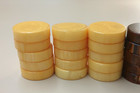 Crisloid Bakelite Chocolate Brown Swirl   Butterscotch Backgammon Checker Chips