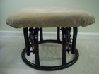 Upholstered Tan Rocker Glider Ottoman Footstool Baby Nursery 19 5  x 17  x13  