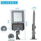 300 Watts Parking Lot Shoebox Led Light With Sensor Street Lighting 5000k White