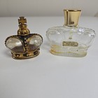 Vintage Prince Matchabelli 1 4 Oz Gilded Crown Bottle Glass Stopper   Windsong