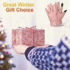 Thermal Windproof Waterproof Winter Leather Gloves Touch Screen Warm Glove Women