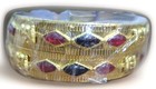 Set Of Two Vintage Indian Bangle Bracelets Made In India Gold Tone New