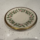 Lenox Vintage China Saucer Plate Dish Gold Trim Christmas One Plate 