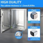 Electrical Enclosure 24x24x12  304 Stainless Steel Enclosure  Ip66 Metal Box