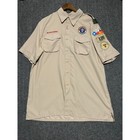 Boy Scouts Of America Microfiber Shirt Patches Mens Large Polyester