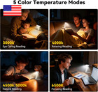 Book Light  12 Led Clip-on Reading Light For Books In Bed  Rechargeable Reading