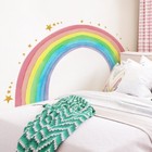 Large Rainbow Wall Stickers Decals Home Decor Pvc Star For Living Room Bedroom