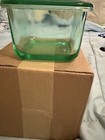 Vintage Green Uranium Glass Refrigerator Box