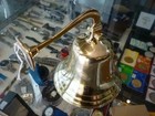 Handmade 5  Brass Anchor Nautical Brass Bell Wall Hanging Ship Bell Boat Decor