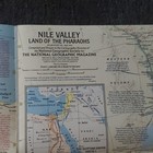 National Geographic Map Nile Valley Land Of The Pharaohs Egypt 1965 Africa
