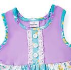 New Boutique Floral Tunic Dress   Ruffle Shorts Girls Outfit Set