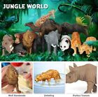12pcs Safari Wildlife Animal Figurine Jungle Animals Model Toy Christmas Gift