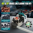 Brake Line Flaring Tool Kit 45 And 37 Degree Single Double And Bubble Flares