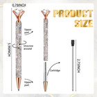 4 Pcs Diamond Top Pens With Crystal Rhinestone Pen For Women Ink Ballpoint With