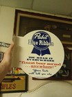 Pabst Blue Ribbon Milwaukee Wisconsin Brewery Beer Dealer Porcelain Flange Sign