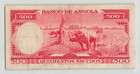 Angola 500 Escudos 1962  P-95  Scarcer 1st Date  Pressed Fine  Pretty Design  F9