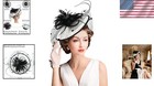 Handmade Sinamay Floral Fascinator - Perfect For Church And Garden Events