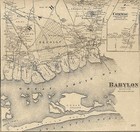 Huntington Centerport Commack North Babylon 1873 Maps W  Homeowners Names Shown