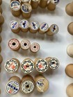 125ish Various Brands Mixed Antique Vintage Sewing Thread Wooden Wood Spools Sew