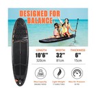 Inflatable Paddle Board  Stand Up Paddleboard With Sup Camera Seat  Wide Stan   