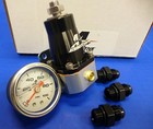 Aeromotive 13130 Fuel Pressure Regulator Gauge Fitting Combo Kit Efi Bypass