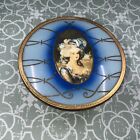 French Antique Ormolu Vanity Powder   Trinket Box Gilt Enamel
