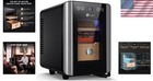 8l Electric Cigar Humidor With Dual Temperature Control And Cedar Wood Shelves