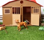 Pitbull Terrier Dog Animal Figure Toy Pvc Wildlife Small Figurine Birthday Gifts