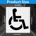 Handicap Parking Stencil  36 X 33 Inch Reusable Silicone Parking Lot Stencils Wh