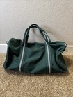 The Championships Wimbledon Tennis Canvas Weekender Duffle Bag Green