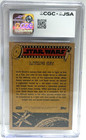 Jeff Bennett Signed Star Wars Living Set Topps Card 9 Cgc jsa