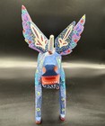 Alebrije Unicorn Hand Painted Wood Folk Art Oaxaca Mexico Signed Candido Velasco