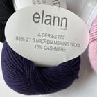 Elann A-series F02 Merino Cashmere Yarn Aranami Shawl Pattern Hand Knit Kit