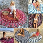 Boho Tapestry Beach Throw Towel Mandala Round Indian Hippie Mat Picnic Blanket