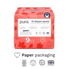 Size 9 Diaper Pants - 1 X 15 Diapers  48 lbs   Pull Up Disposable Baby Diaper   