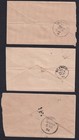 India Queen Victoria Cover Expeimental Quarter Moons Duplex  3 Different Pos 
