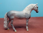 Peter Stone Model Horse Andalusian Chip Cm Head Down Dapple Grey Nr  Reduced 