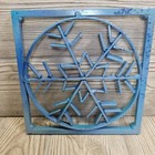 Metal Snowflake Trivet Winter Christmas Kitchen Cooking Decor Counter Handmade