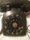 Vintage Antique Western Electric Rotary Dial Telephone Black Great Shape