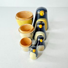 Vintage Penguin Russian Matryoshka Doll Mom With 3 Baby Puffins Nesting Dolls