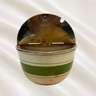 Vintage  Flip Top Diner Sugar Bowl Green Stripe -