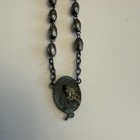 Black Prayer Bead Rosary Crucifix Cross Beaded Plastic Cross