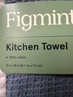 Figmint Waffle Kitchen Dish Towels  2 Pack   Blue 18  X 28  With Tab To Hang Nwt