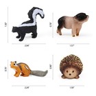 16 Pcs Forest Animals Figures  Woodland Creatures Miniature Toys Kid Gift