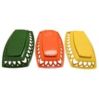 3 Vintage Retro Daisy Plastic Picnic Basket Trays Red Avocado Green Yellow 70s
