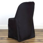 12 Pcs Polyester Folding Chair Covers Wedding Party Banquet Event Decorations